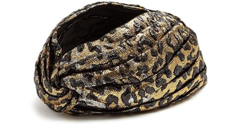 gucci leopard print turban|Gucci turban hat.